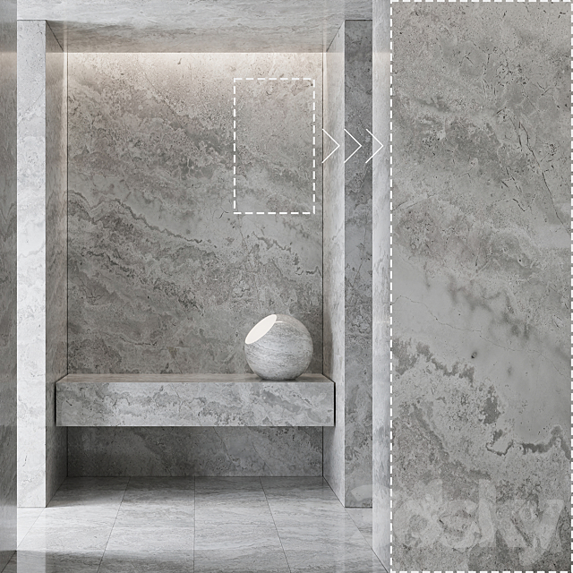 Marble Stone No205 3ds Max - thumbnail 1