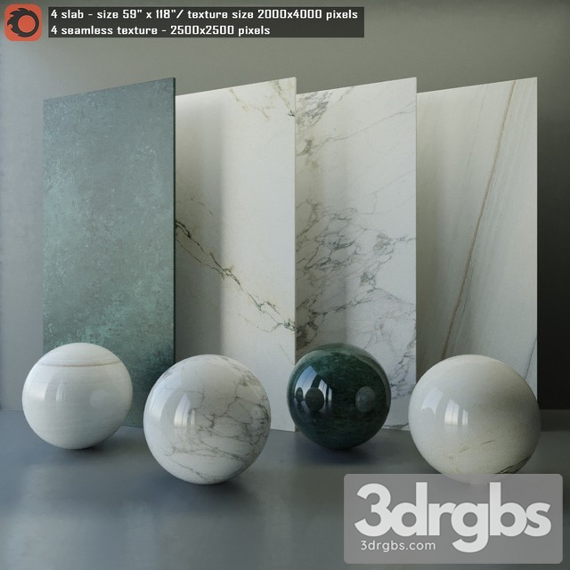 Marble_Slab Seamless Texture Set 5 3dsmax Download - thumbnail 1