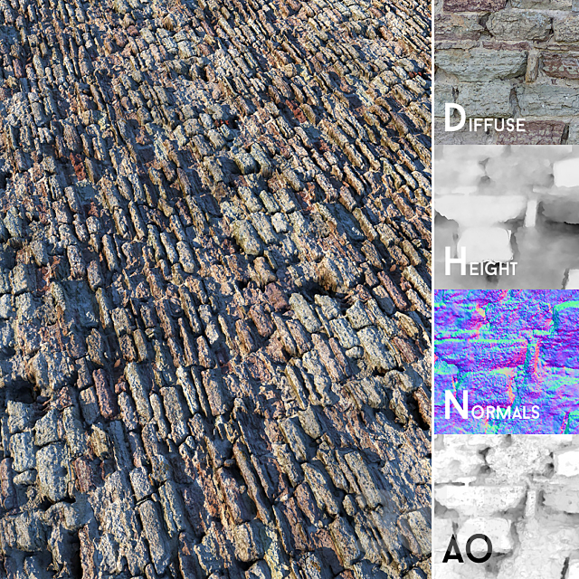 Masonry 05 (material) 3DS Max Model - thumbnail 5