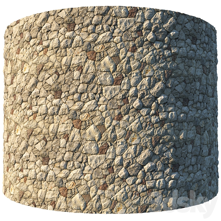 Masonry material 08 8k seamless PBR 3DS Max - thumbnail 1