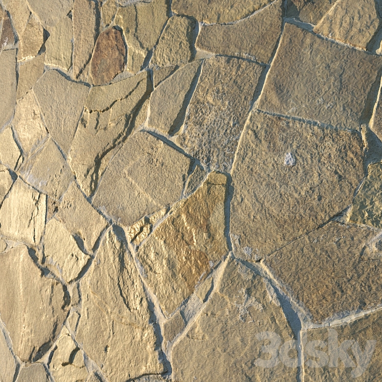 Masonry material 09 4k seamless PBR 3DS Max Model - thumbnail 2