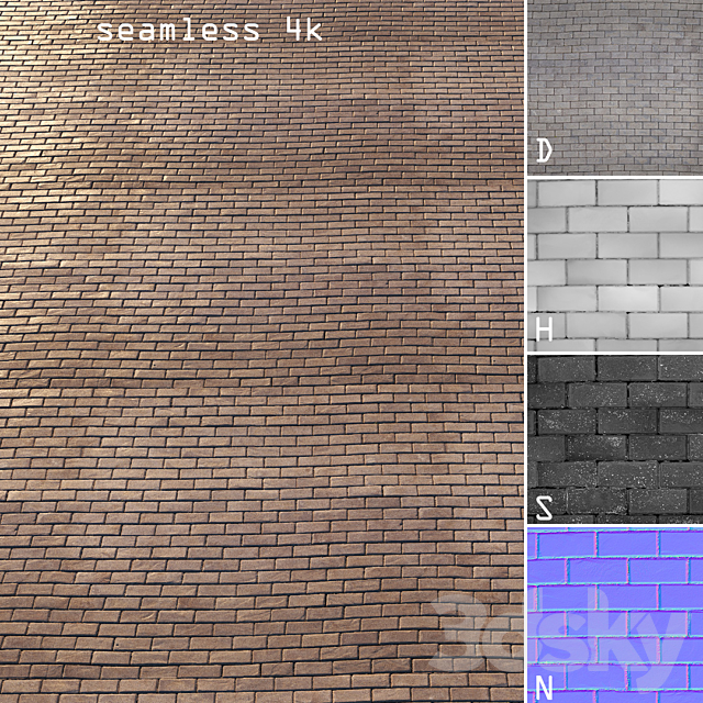 Material of paving slab 01 3DSMax File - thumbnail 3