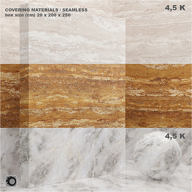 Material (seamless) – coating. marble. plaster set 44 3DSMax File - thumbnail 1