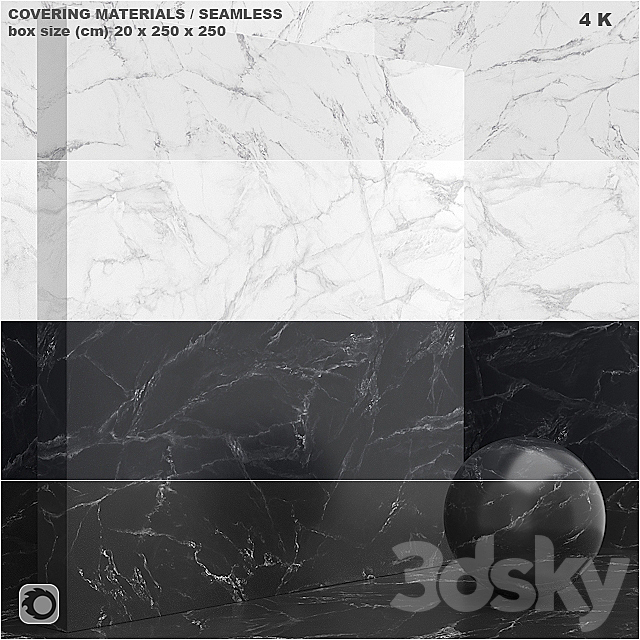 Material (seamless) – coating. marble. plaster set 57 3DSMax File - thumbnail 1