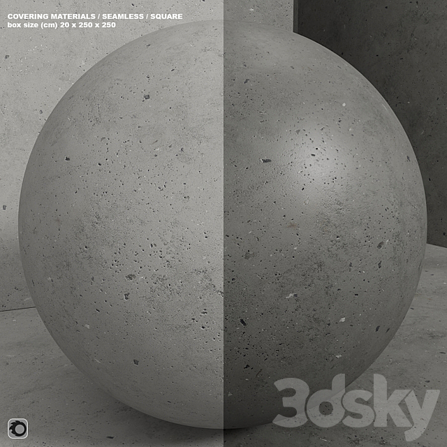 Material (seamless) – concrete plaster set 169 3DSMax File - thumbnail 1