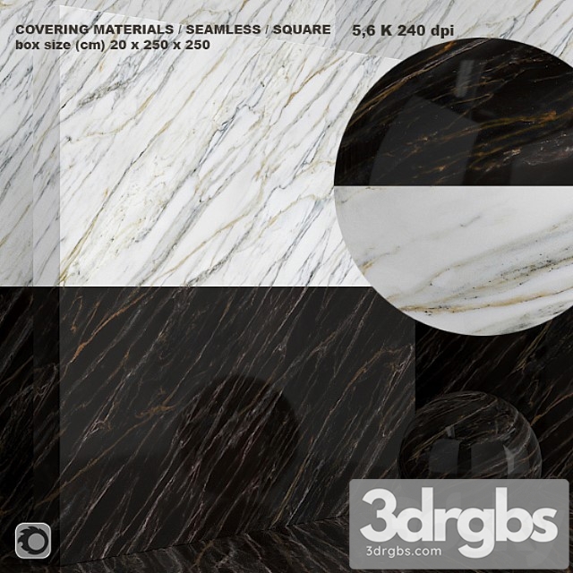 Material (seamless) – marble set 75 3dsmax Download - thumbnail 1