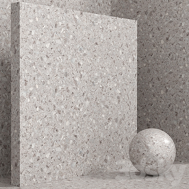 Material (seamless) – stone terrazzo quartzite set 122 3DS Max Model - thumbnail 3