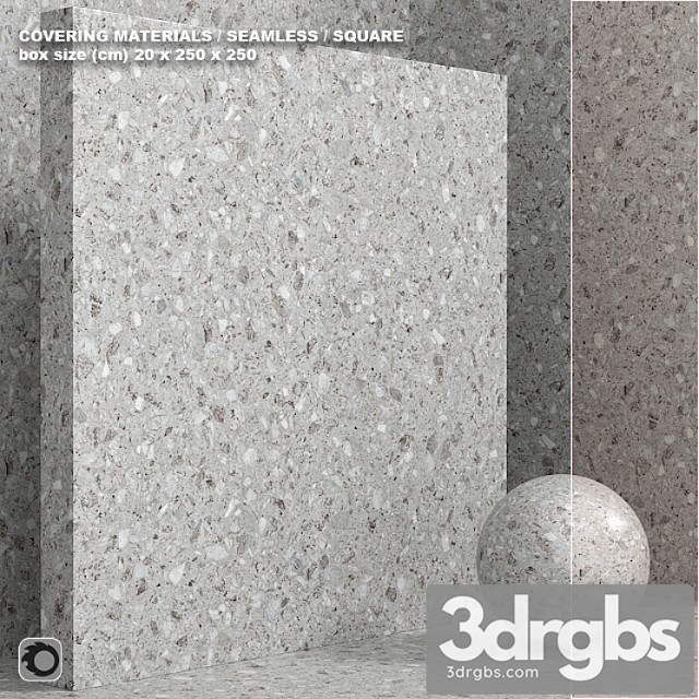 Material (seamless) – stone terrazzo quartzite set 122 3dsmax Download - thumbnail 1