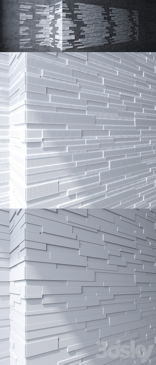 MSI Stacked Stone Set 01 3ds Max - thumbnail 3