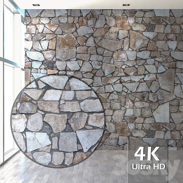 Natural stone 01 3ds Max - thumbnail 1