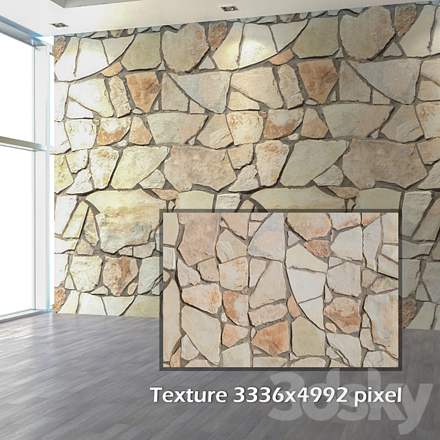 Natural stone 02 3DS Max Model - thumbnail 2