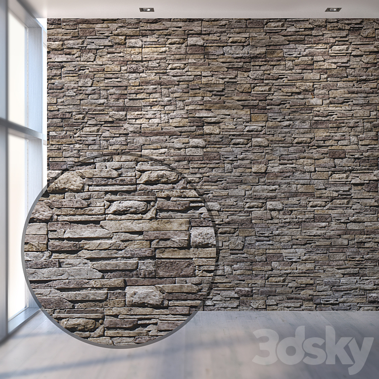 Natural stone 1099 3DS Max - thumbnail 1