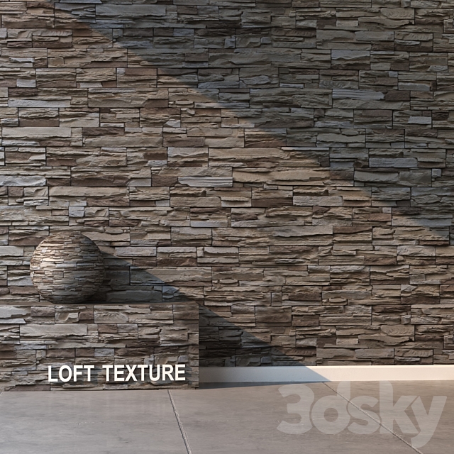 Natural stone 156 3DS Max Model - thumbnail 2