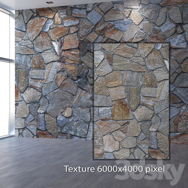 Natural stone 470 3DS Max Model - thumbnail 2