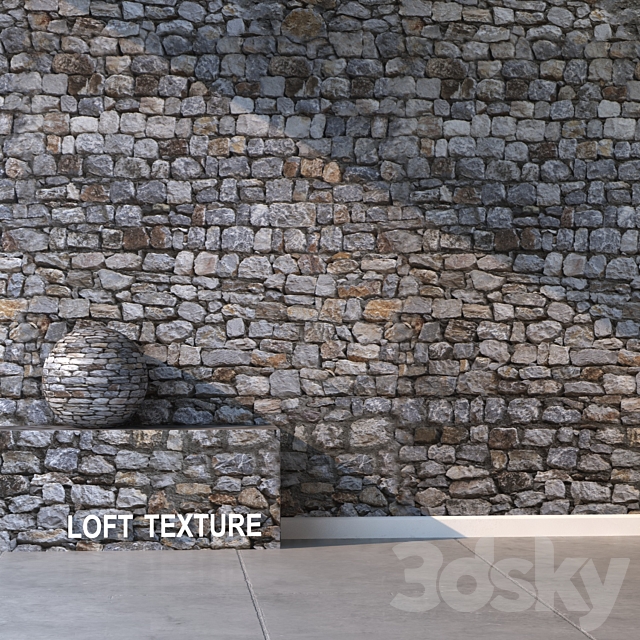 Natural stone 73 3DS Max Model - thumbnail 2