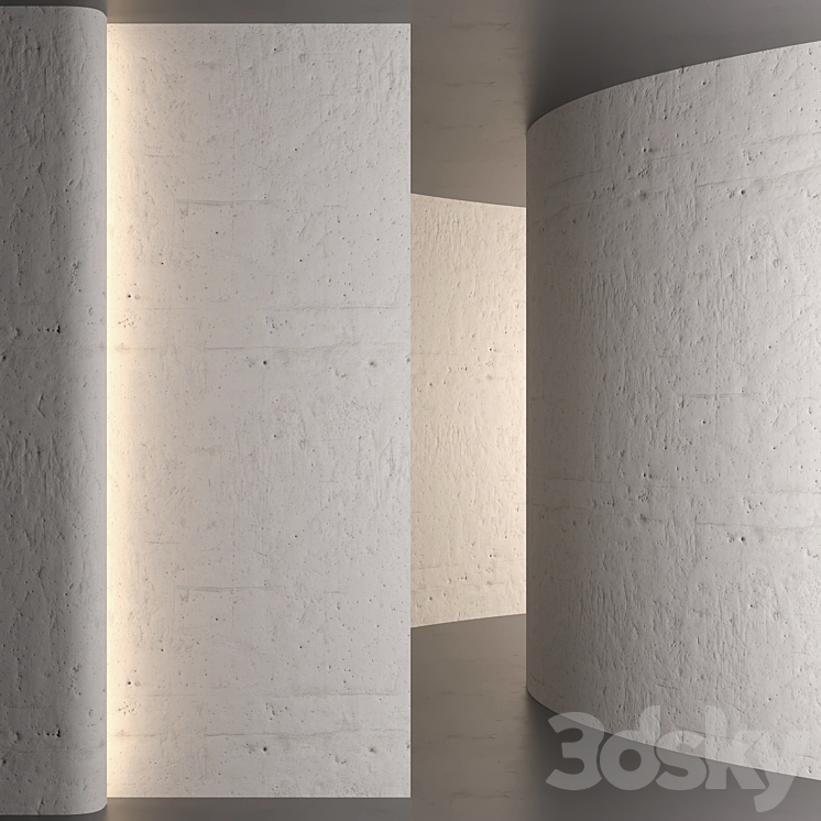 Old plaster 3DS Max Model - thumbnail 1