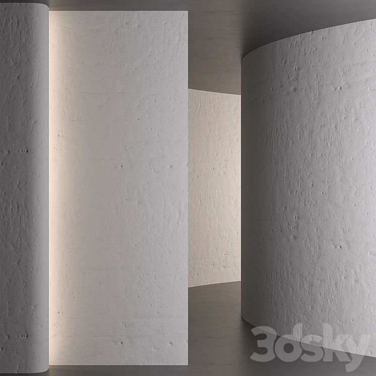 Old plaster 3DS Max Model - thumbnail 2