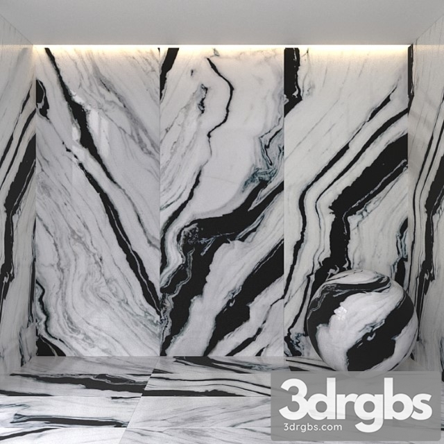 Panda white marble 3dsmax Download - thumbnail 1