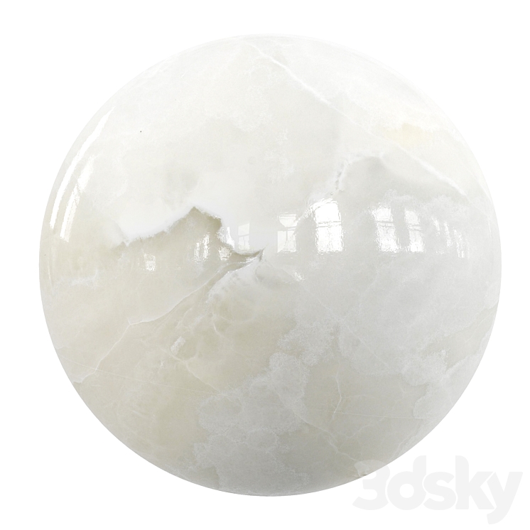 Pbr Marble – White Onyx 3DS Max Model - thumbnail 1