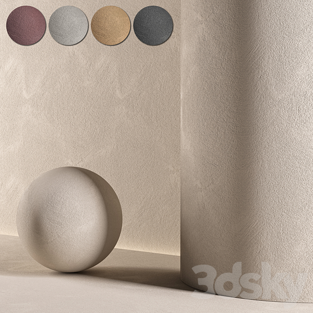 Plaster Material 101 3ds Max - thumbnail 1