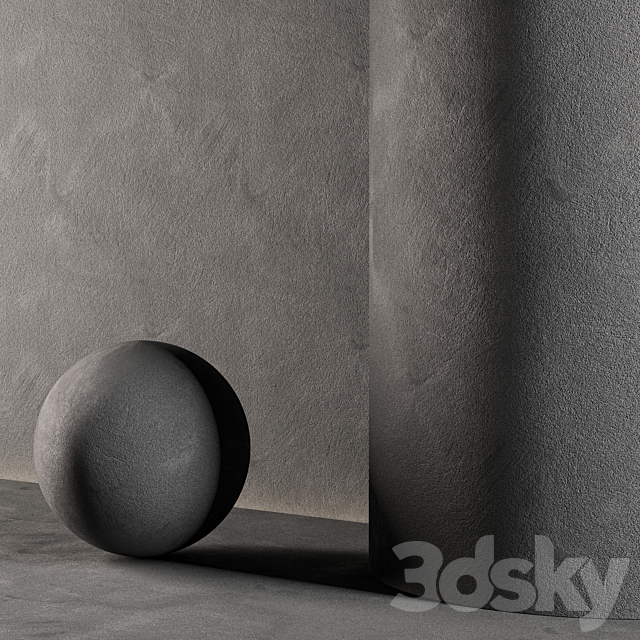 Plaster Material 101 3ds Max - thumbnail 3