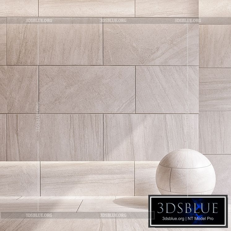 Purestone Matte Natural Porcelain Tile in Beige 3DS Max - thumbnail 3