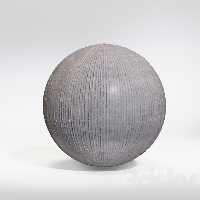 Ribbed concrete 3DSMax File - thumbnail 2