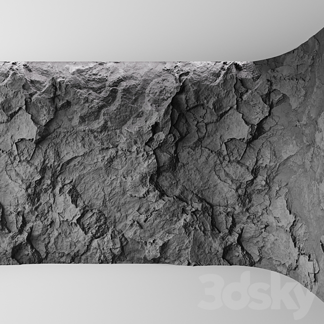 Rock cliff wall ?10 3DSMax File - thumbnail 2