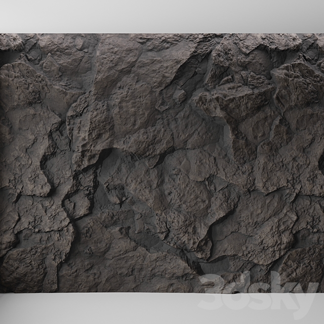 Rock cliff wall ?16 3DSMax File - thumbnail 1