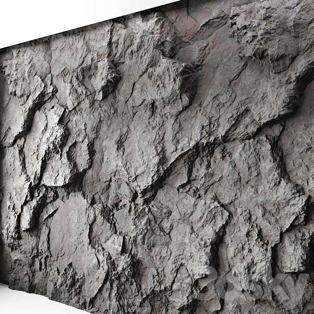 Rock cliff wall ?18 3DSMax File - thumbnail 2