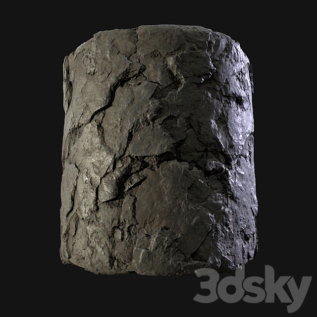 Rock cliff wall ?18 3DSMax File - thumbnail 3