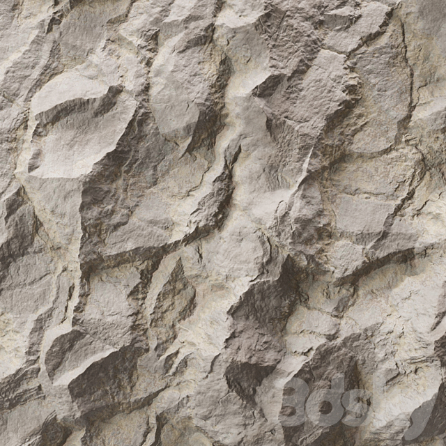 Rock cliff wall ?35 3DSMax File - thumbnail 2