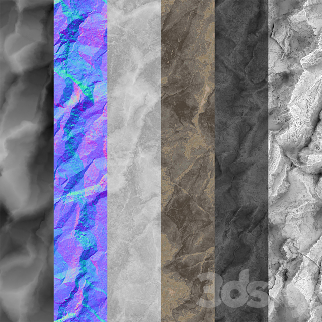 Rock cliff wall ?35 3DSMax File - thumbnail 4