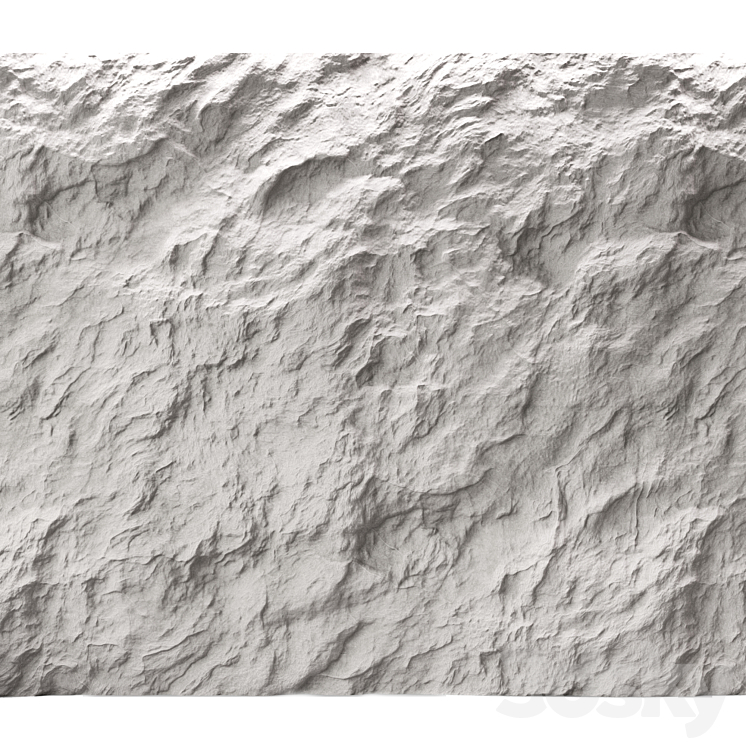 Rock cliff wall ?43 3DS Max - thumbnail 1