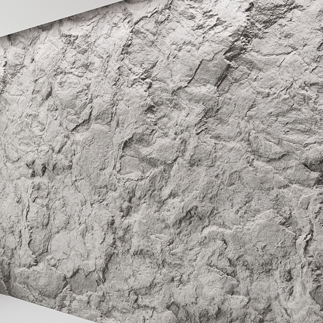 Rock cliff wall №29 3DS Max Model - thumbnail 2