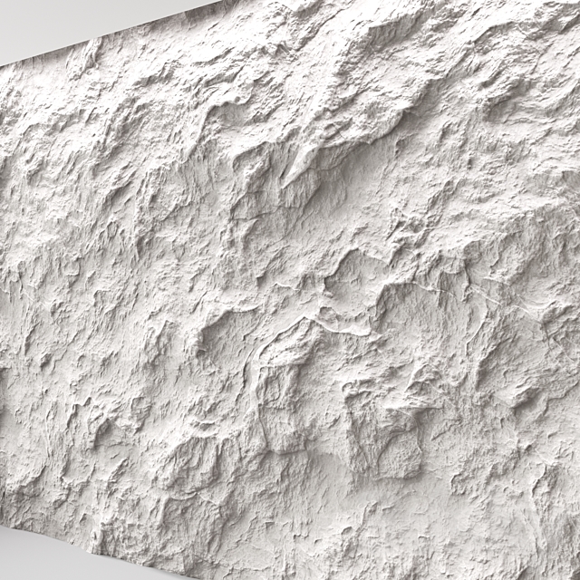 Rock cliff wall №44 3DS Max Model - thumbnail 3