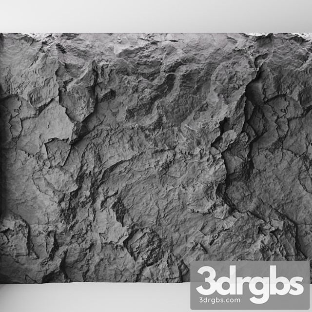 Rock Cliff Wall No 10 3dsmax Download - thumbnail 1