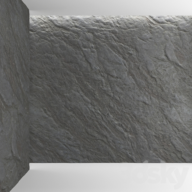 Rock wall 3 3DS Max Model - thumbnail 2