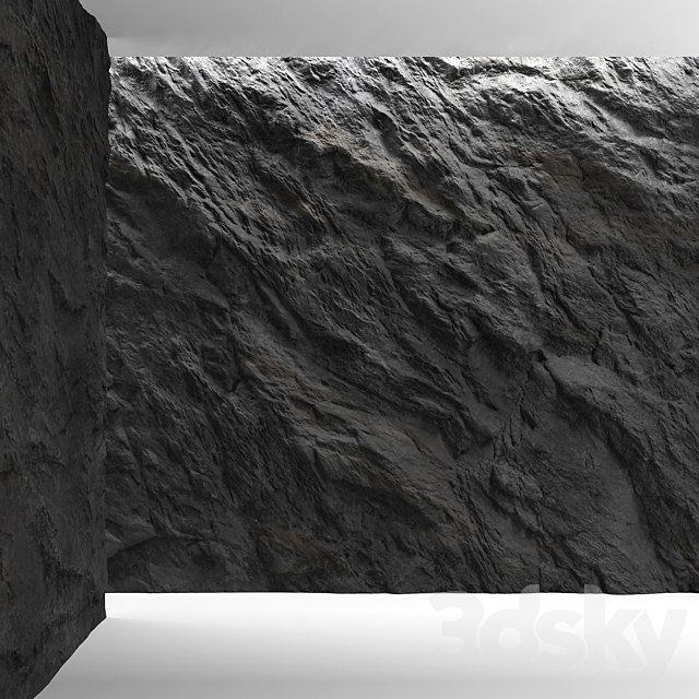 Rock wall 5 3DS Max Model - thumbnail 2