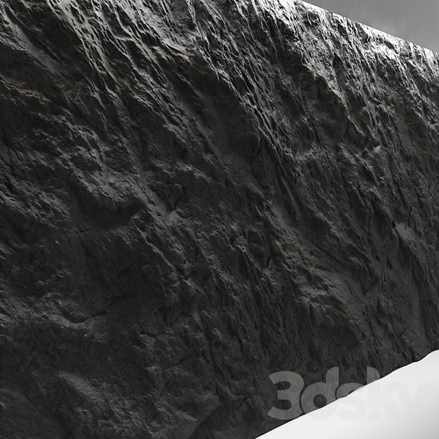 Rock wall 5 3DS Max Model - thumbnail 3