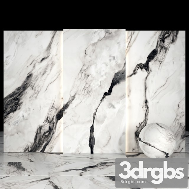 Royal Black Marble 02 3dsmax Download - thumbnail 1