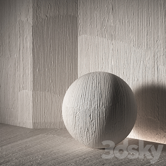 Seamless 8k Decorative plaster material. Rough wall finishing. 3ds Max - thumbnail 2