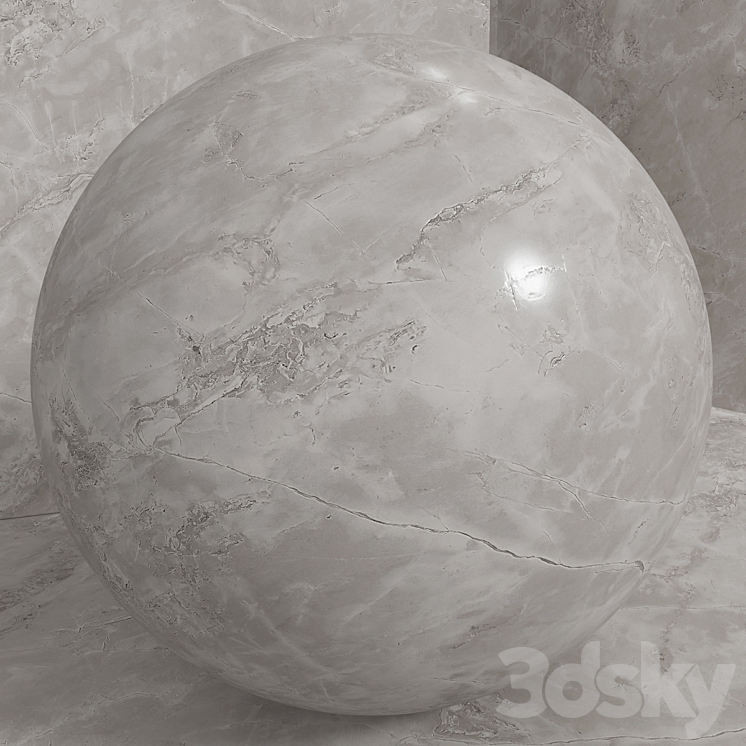 Seamless material – stone marble set 176 3DS Max Model - thumbnail 2