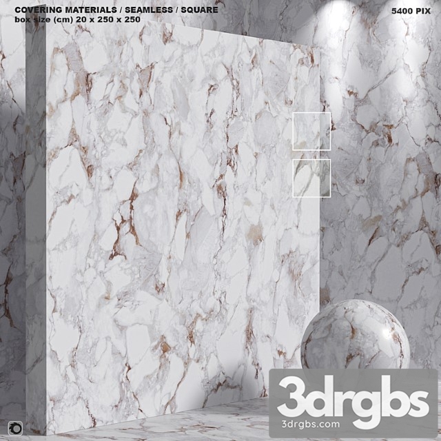 Seamless material – stone marble – set 181 - thumbnail 1