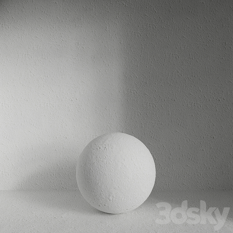 Seamless plaster material 3DS Max Model - thumbnail 1