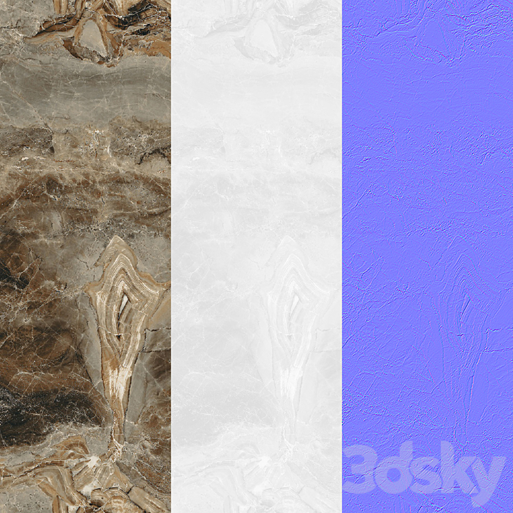 Seamless porcelain stoneware material Golden Tile Terragres Vesuvio 3DS Max Model - thumbnail 2