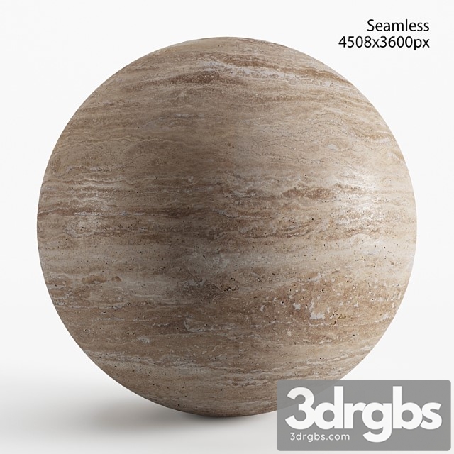 Seamless texture of beige travertine - thumbnail 1