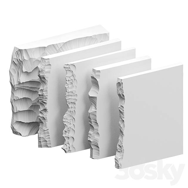 set of gypsum products 3 3DS Max Model - thumbnail 2