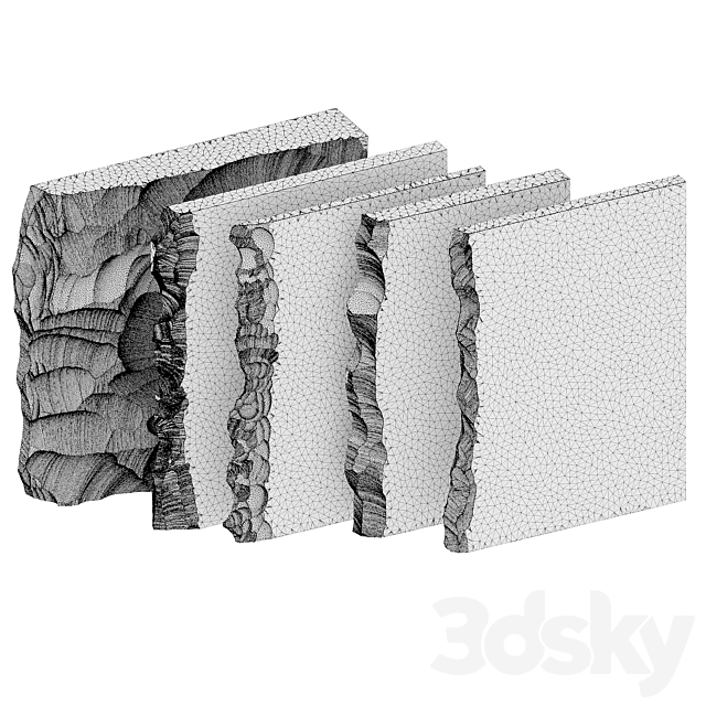 set of gypsum products 3 3DS Max Model - thumbnail 3