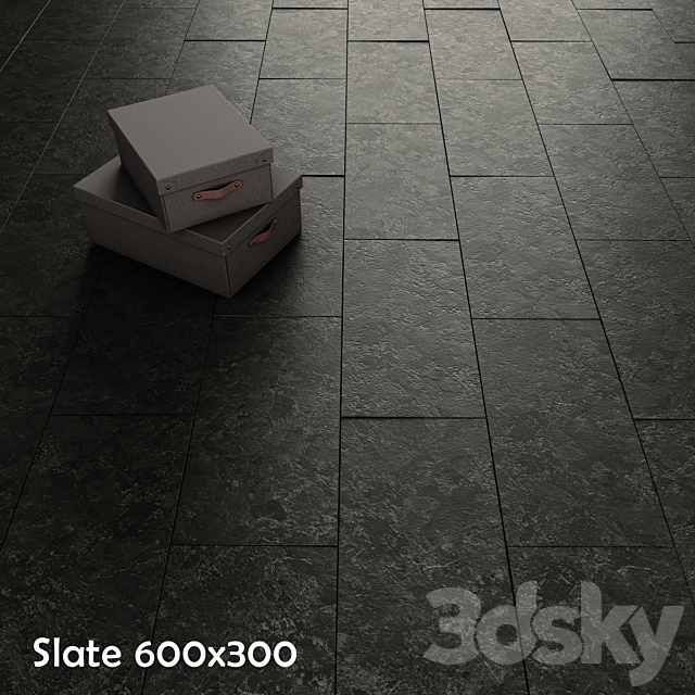 Slate in two colors 3DSMax File - thumbnail 1